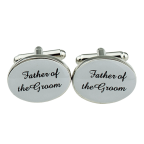 Mens Silver Wedding Cufflinks Groom Cuff Link Gift