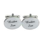 Mens Silver Wedding Cufflinks Groom Cuff Link Gift