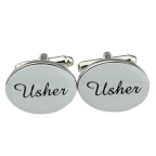 Mens Silver Wedding Cufflinks Groom Cuff Link Gift